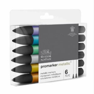 Winsor & Newton Promarker Aquarellmarker Metallic 6 Stück