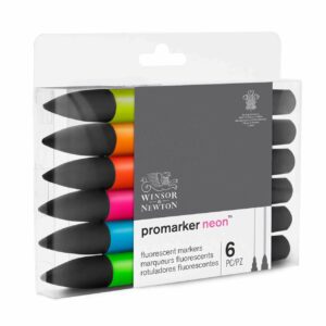 Winsor & Newton Promarker Aquarellmarker Neon 6 Stück