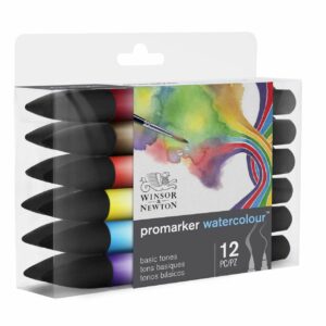 Winsor & Newton Promarker Aquarellmarker 12 Stück