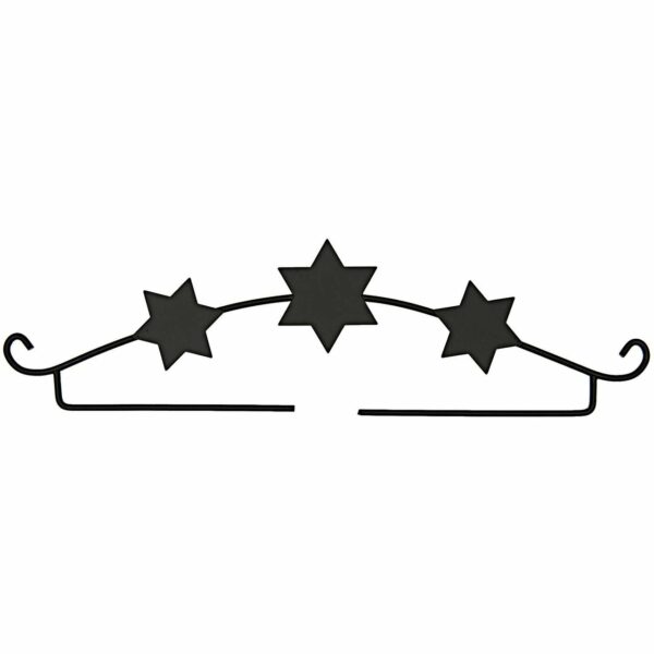Rico Design Dekobügel Sterne schwarz 21cm