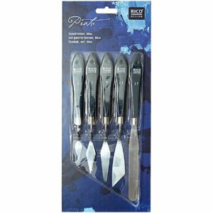 Rico Design Spachtelset blau 5teilig