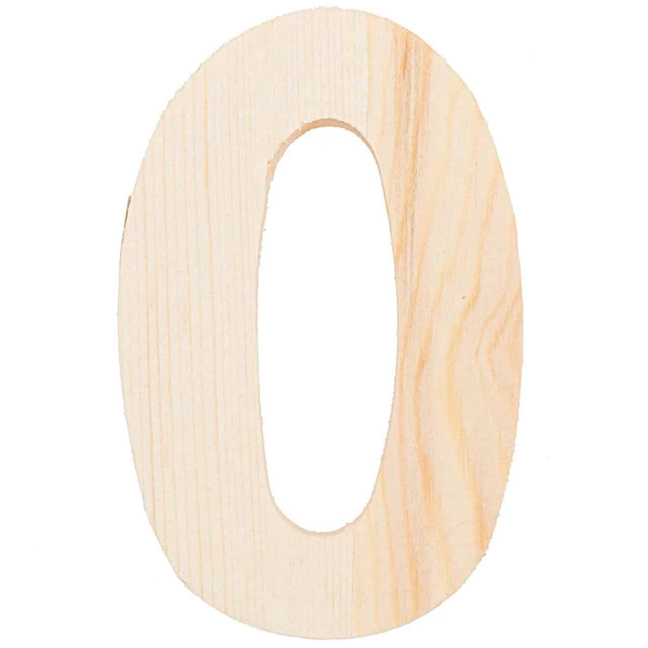 Rico Design Zahlen 8cm Holz 0