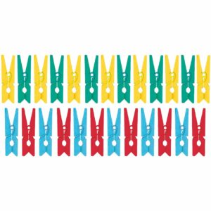 Rico Design Miniklammern 3cm 25 Stück bunt