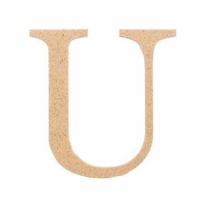 Rico Design MDF Mini Großbuchstabe U