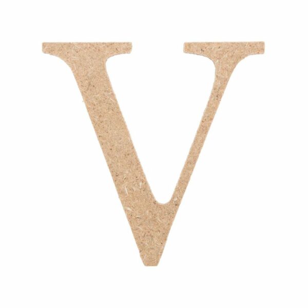 Rico Design MDF Mini Großbuchstabe V