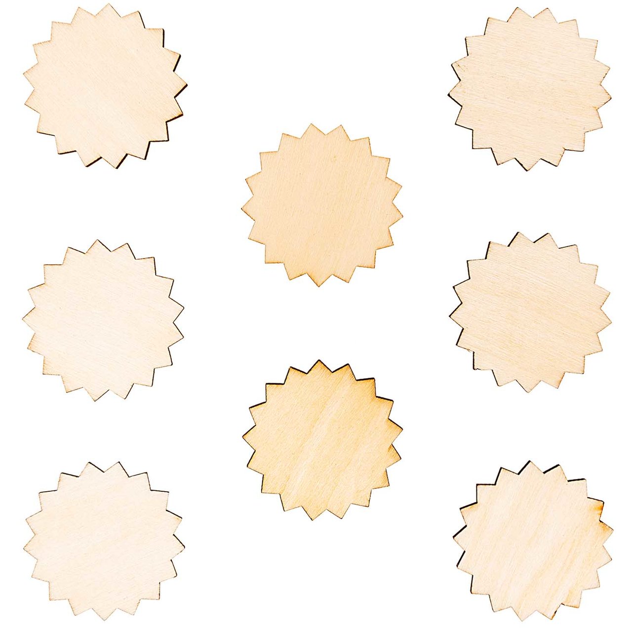 Rico Design Holzdeko-Set Rosette 8teilig