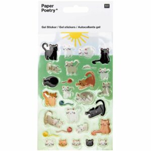 Paper Poetry Gelsticker Katzen