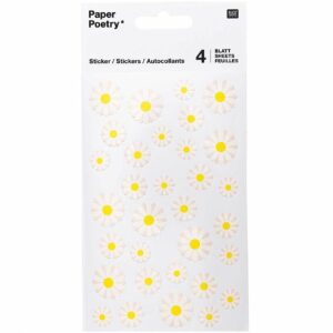 Paper Poetry Sticker Butterblumen 4 Blatt