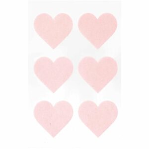 Paper Poetry Filzsticker Herzen groß 1 Blatt rosa