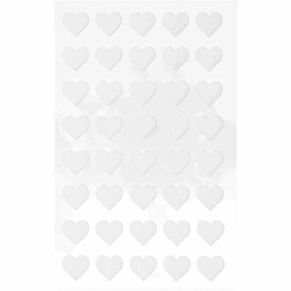 Paper Poetry Filzsticker Herzen klein 1 Blatt weiß