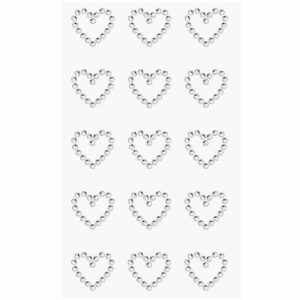 Paper Poetry Strass-Sticker Herzen crystal