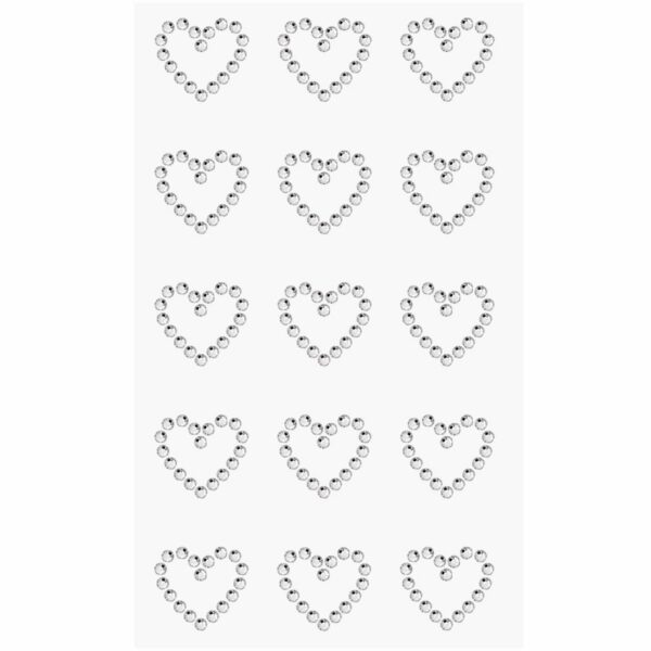 Paper Poetry Strass-Sticker Herzen crystal