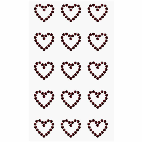 Paper Poetry Strass-Sticker Herzen rot