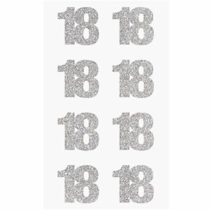 Paper Poetry Glittersticker 18 silber