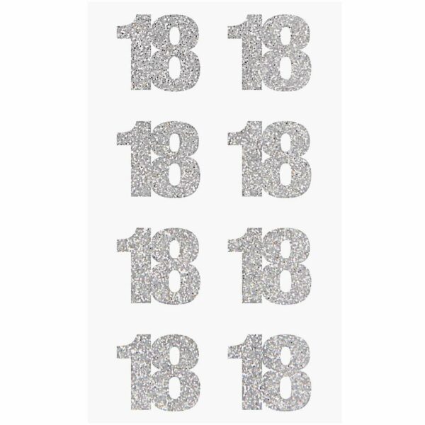 Paper Poetry Glittersticker 18 silber