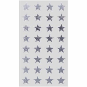 Paper Poetry Sticker Sterne silber 13mm 4 Bogen