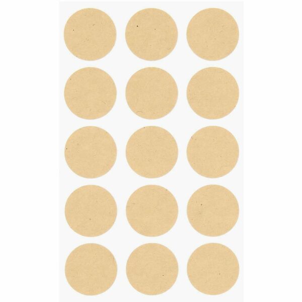 Paper Poetry Kraftpapier Sticker rund