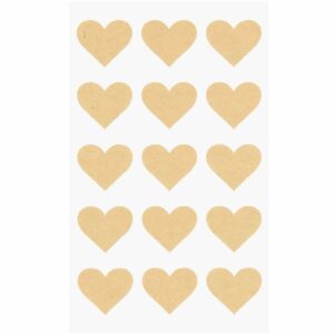 Paper Poetry Kraftpapier Sticker Herzen