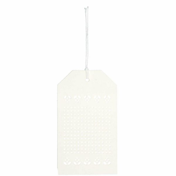 Rico Design Anhänger zum Besticken creme 24 Stück