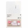 Paper Poetry Adventskalender Boxen Set 24teilig weiß/irisierend