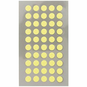 Rico Design Office Sticker Punkte 8mm 4 Bogen neongelb