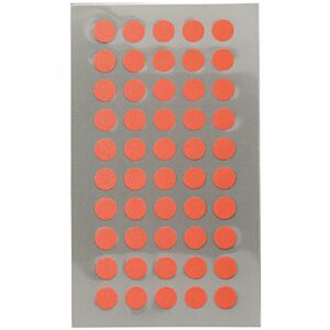 Rico Design Office Sticker Punkte 8mm 4 Bogen neonrot