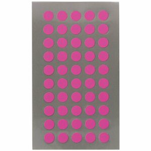 Rico Design Office Sticker Punkte 8mm 4 Bogen neonpink