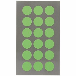 Rico Design Office Sticker Punkte 15mm 4 Bogen neongrün