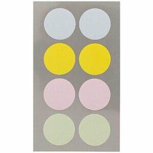 Rico Design Office Sticker Punkte 25mm 4 Bogen pastell