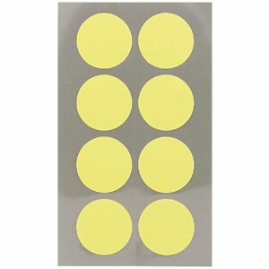 Rico Design Office Sticker Punkte 25mm 4 Bogen neongelb