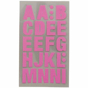 Paper Poetry Office Sticker Buchstaben neonpink 4 Bogen