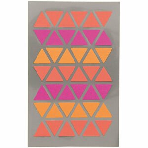 Paper Poetry OfficeSticker Dreiecke rot-orange-pink 4 Bogen