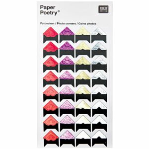 Paper Poetry Design Fotoecken mix 32 Stück
