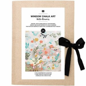 Rico Design Vorlagenmappe Hello Flowers Fenster- und Glasmalerei mit Kreidest...