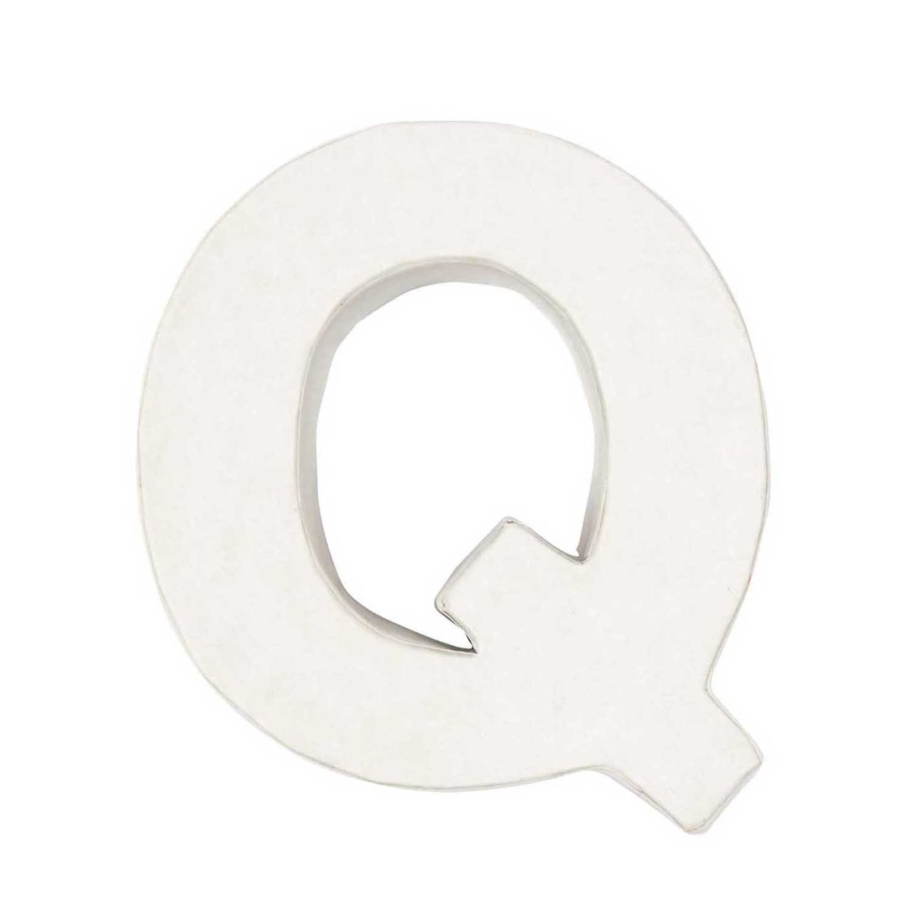 Rico Design 3D Papp-Buchstaben weiß stehend Q