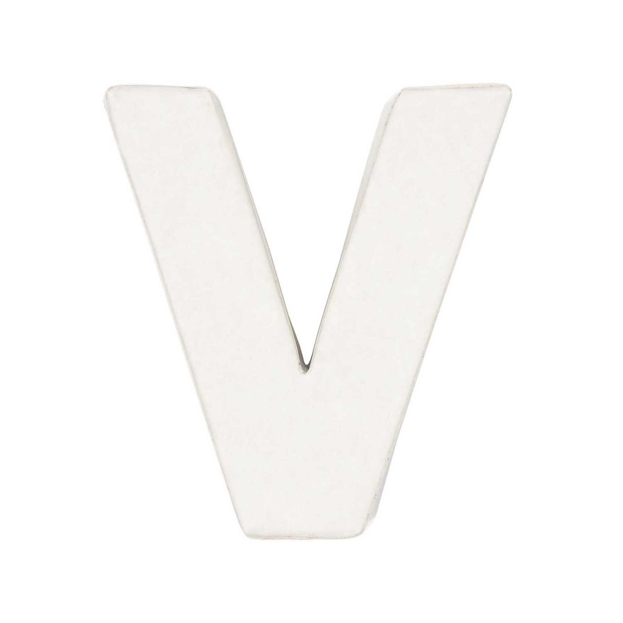 Rico Design 3D Papp-Buchstaben weiß stehend V