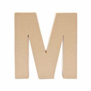 Rico Design 3D Papp-Buchstaben stehend M