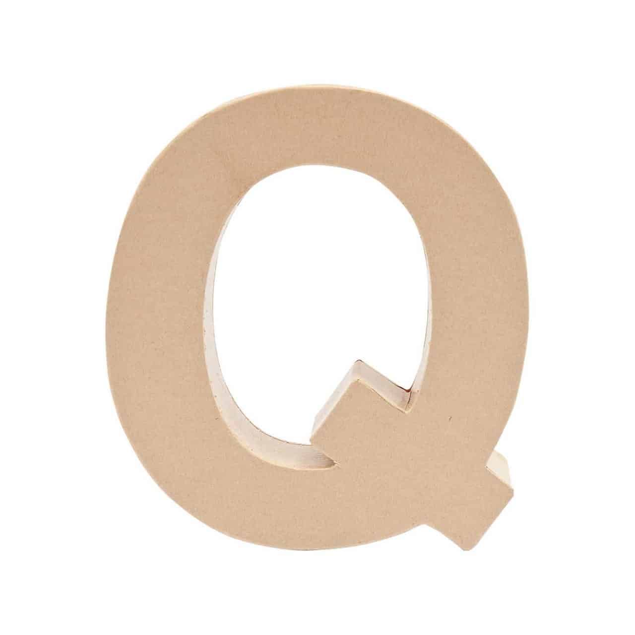 Rico Design 3D Papp-Buchstaben stehend Q