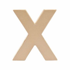 Rico Design 3D Papp-Buchstaben stehend X
