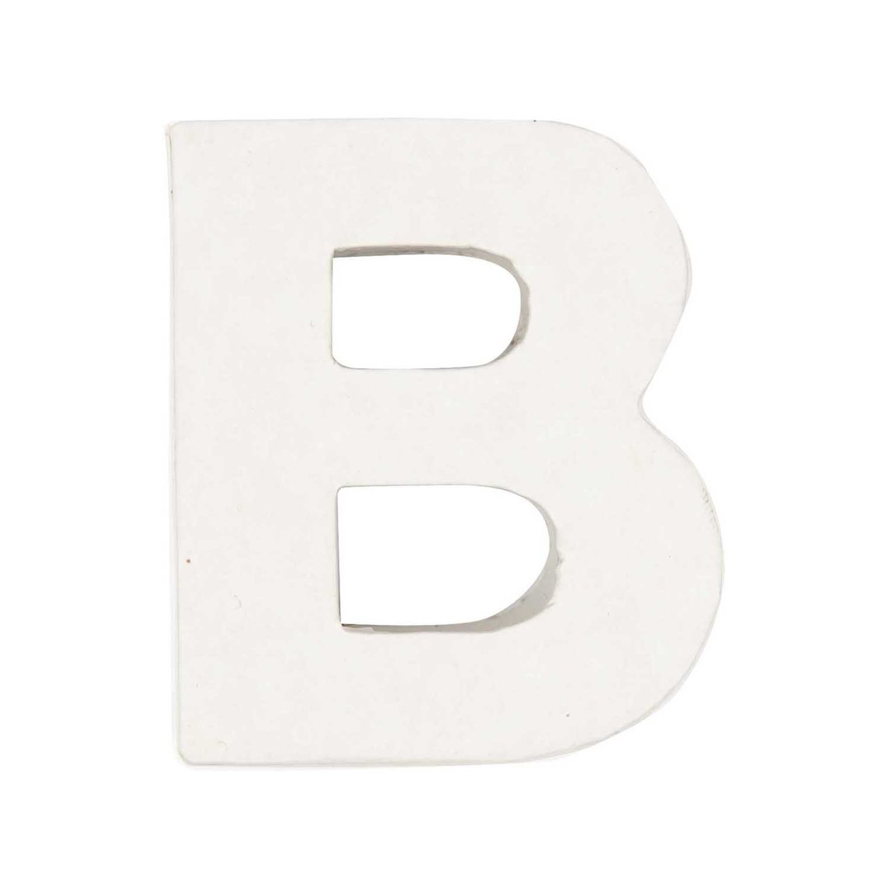 Rico Design 3D Papp-Buchstaben weiß stehend B