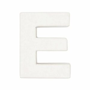 Rico Design 3D Papp-Buchstaben weiß stehend E