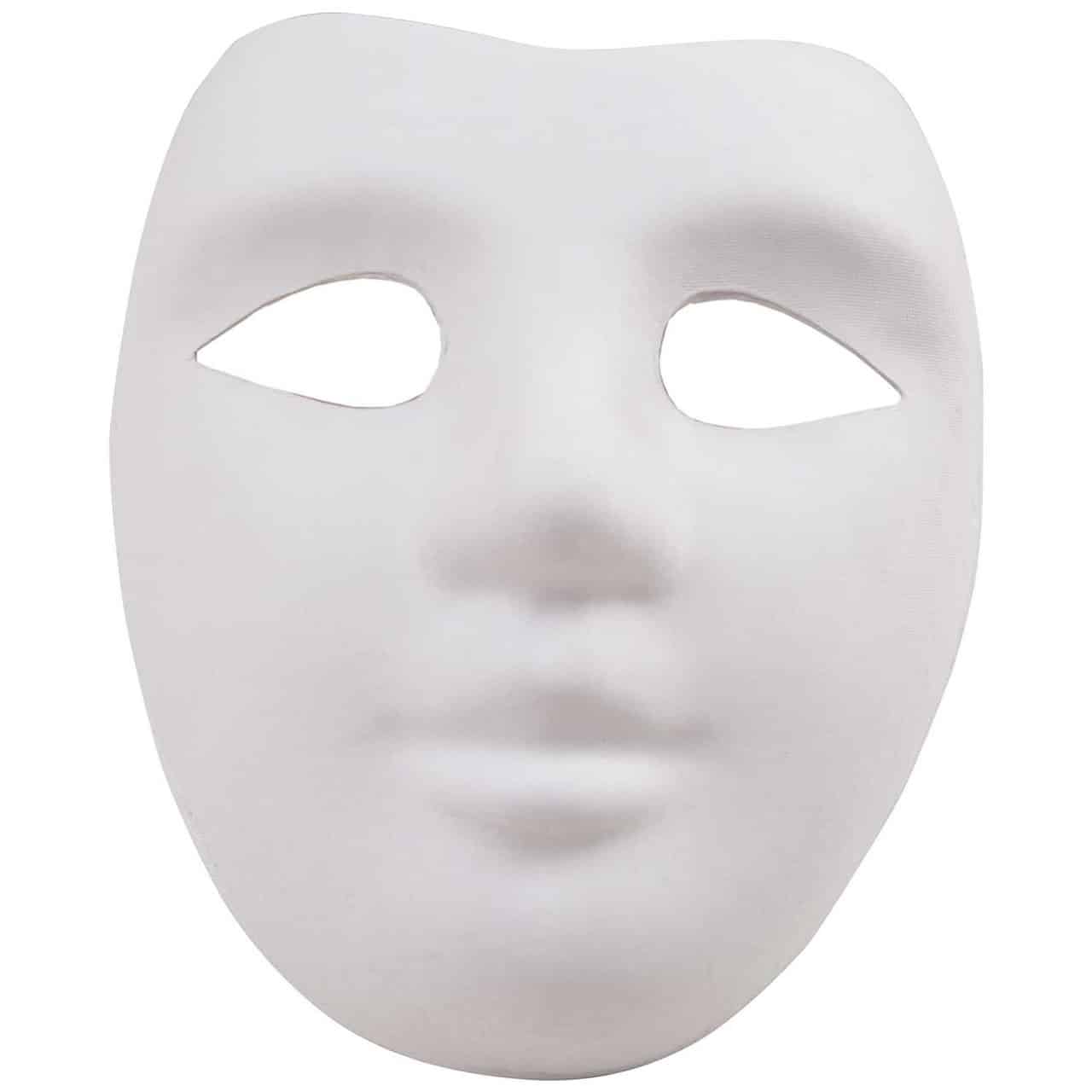 Rico Design Maske Gesicht weiß 18x22cm