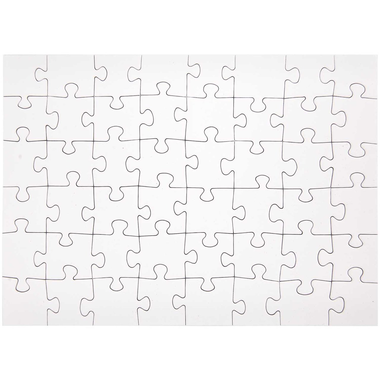 Rico Design Puzzle zum Selbstbemalen A4 48 Teile