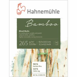 Hahnemühle Block Bamboo Mixed Media 265g/m² 8x10