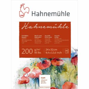 Hahnemühle Aquarellblock matt 200g/m² 20 Blatt 24x32cm