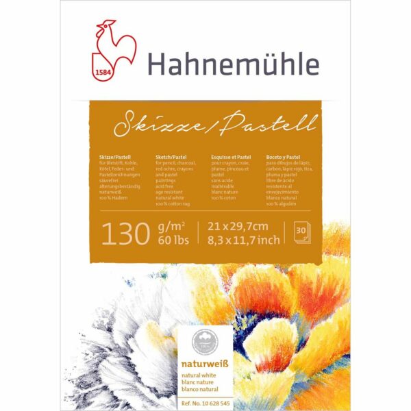 Hahnemühle Block Skizze/Pastell 130g/m² 30 Blatt DIN A4