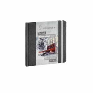 Hahnemühle Toned Watercolour Book hellgrau 200g/m² 30 Blatt 14x14cm
