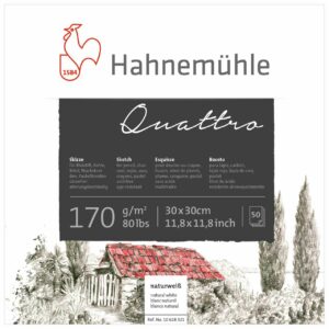 Hahnemühle Skizzenblock Quattro 30x30cm 50 Blatt