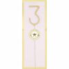 Wondercandle Wunderkerze Giant Zahl gold 30cm 3