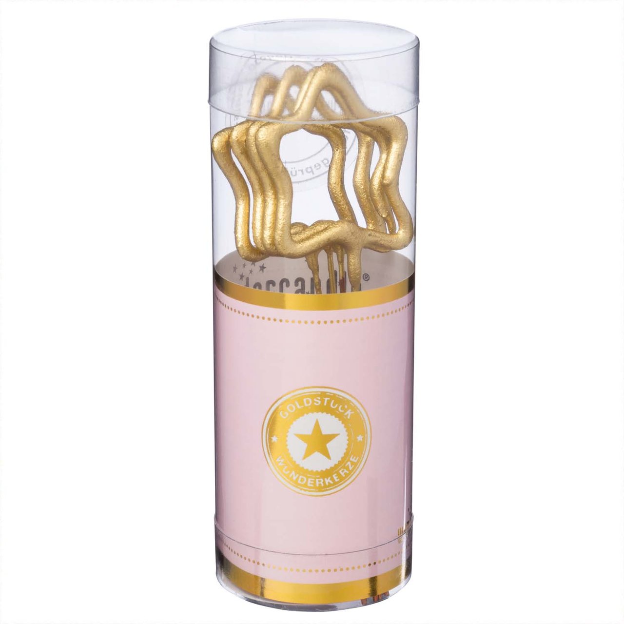 Wondercandle Wunderkerzen Symbol Mini-Sterne gold 4 Stück